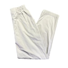 Vintage 90  s White Lee High Rise Women  s Size Pants 12 100 Cotton