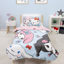 Hello Kitty Single Duvet Reversible Cover Set Pillow Case My Melody Bedding