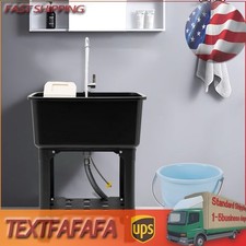 Utility Sink Laundry Tub with Faucet  Basement for Laundry Room Garage or Shop