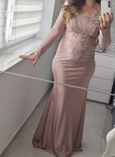 Damen Abendkleid lang Rosa L (Normalgröße) ...