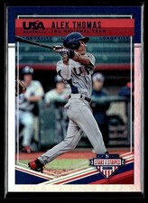 2018 Panini Stars & Stripes Longevity Base Sapphire Alek Thomas 42/49 USA #29