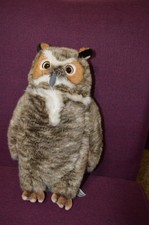 FAO Great Horned Owl Realistic Plush Stuffed Animal 2015 toys r us Z6