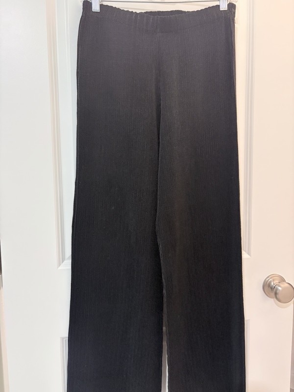 Beautiful Black Dress Pants Elastic Band Trousers Size Xs Women's