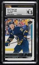 2018-19 Upper Deck Young Guns Rasmus Dahlin #201 CSG 9.5 Mint Plus m0p