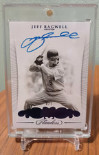 JEFF BAGWELL 2018 PANINI FLAWLESS GREATS SAPPHIRE AUTO 4/7 AUTOGRAPH ASTROS HOF