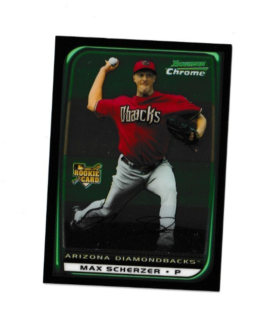 2008 Bowman Draft Picks & Prospects CHROME MAX SCHERZER RC NR MINT +