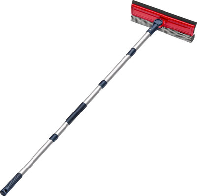DSV Standard Professional Window Squeegee | 2-In-1 Window Cleaner Sponge and 10''