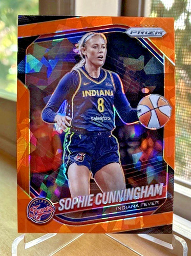 2025 Panini Prizm WNBA Sophie Cunningham #63 Orange Ice Prizm
