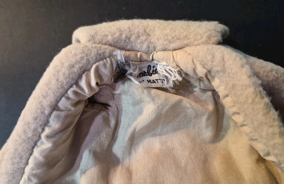 Винтажная одежда Barbie персиковое флисовое пальто #915 шляпа и перчатки - Изображение 4 из 4