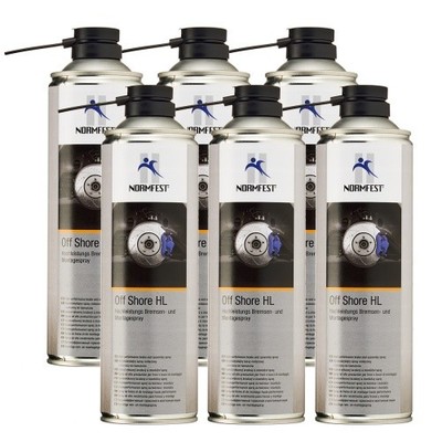 Normfest Hochleistungs Bremsen- und Montagespray Off Shore HL 6x 500ml