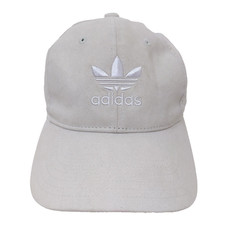  26 ADIDAS Cap Originals Microfiber Tan Relaxed Plus StrapBack Trefoil Hat Women