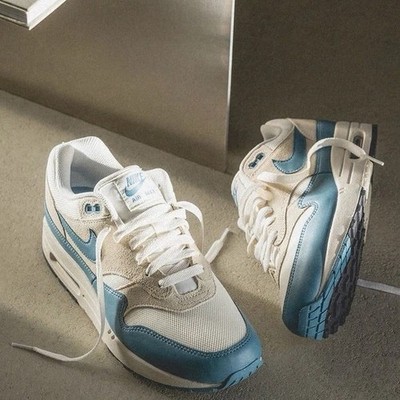  NIKE Air Max 1 Unisex, 38, NEU/OVP, softpearl/khaki/blue/black, UVP: 149,99  