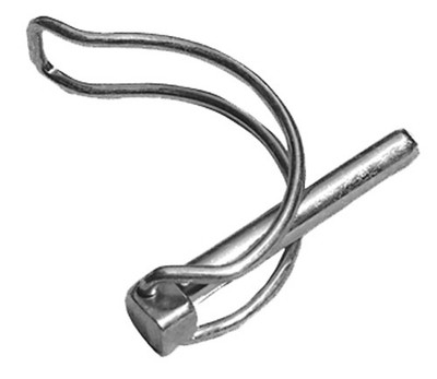 25 Stück Klappsplinte 6,0mm x 45mm für Rohr Ø40mm Klappstecker Klappsplint