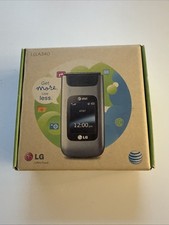 LG A340 - Gray AT T Cellular Flip Phone - Original Box - Charger