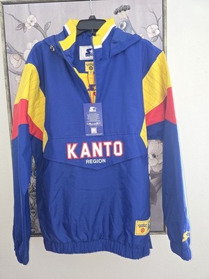 pokemon starter jacket Size M Blue Yellow Red