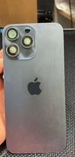 iPhone 15 Pro Max Blue Back Glass w/ Apple Logo Magnetic Preinstalled Replacemen