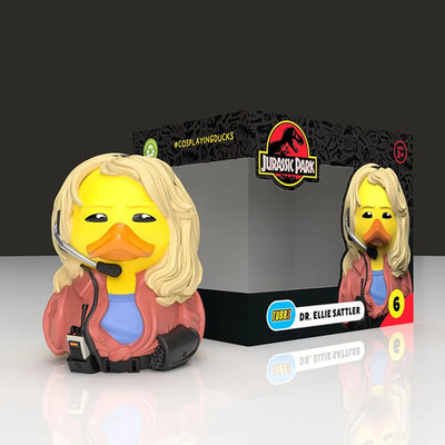 TUBBZ Boxed Jurassic Park Dr. Ellie Sattler Collectible Duck Official JEEP