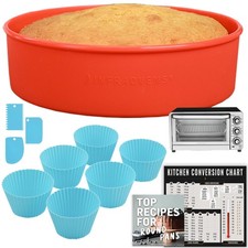 Air Fryer Toaster Oven Baking Pan Set Compatible with Cuisinart, Ninja Foodi,...