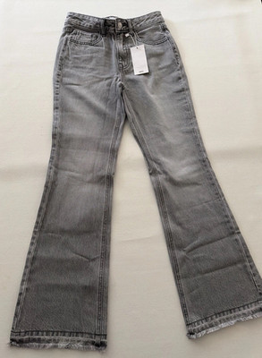 Mango Flare Finished Jeans Teen Youth Junior Denim Pants XS NWT
