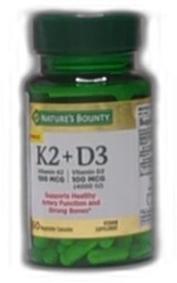 *2027-8-1* Nature s Bounty Vitamin D3 K2 Supplement, 4000 Iu Vitamin D3 Plus 100
