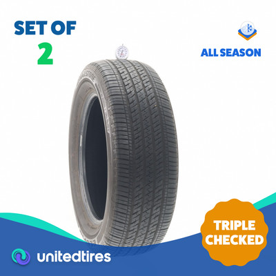 Set of (2) Used 225/60R17 Bridgestone Ecopia H/L 422 Plus 99H - 7.5/32