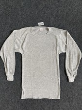 Vintage 1980 s J.E. Morgan Thermal Waffle Knit Long John Shirt Gray Men s XL