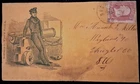 65 Civil War Patriotic - Ex Rare Naval Design with a Sailor Leaning on a Cannon