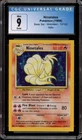 Pokemon Ninetales Base Set Unlimited Holo Rare #12 Square Cut Error CGC 9 Mint