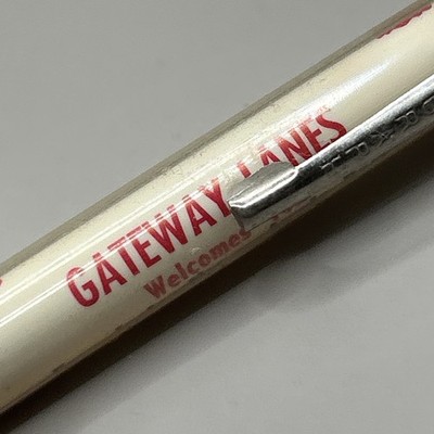 VTG c1960s/70s Ballpoint Pen GATEWAY LANES Bowling Alley Portland OR Oregon