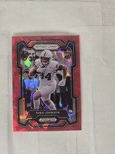 2024 Panini Prizm Draft Picks - Theo Johnson #150 Red Ice Prizm (RC)