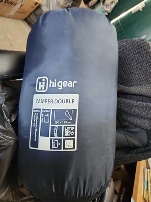 Hi Gear Schlafsack Camper Double Größe 190 x 150 cm leicht 1-2 Jahreszeiten brandneu