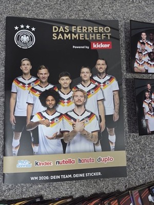 Ferrero Sammelspaß Wm 2026 ￼ Komplett Set Mit 62 Aufklebern Plus Heft