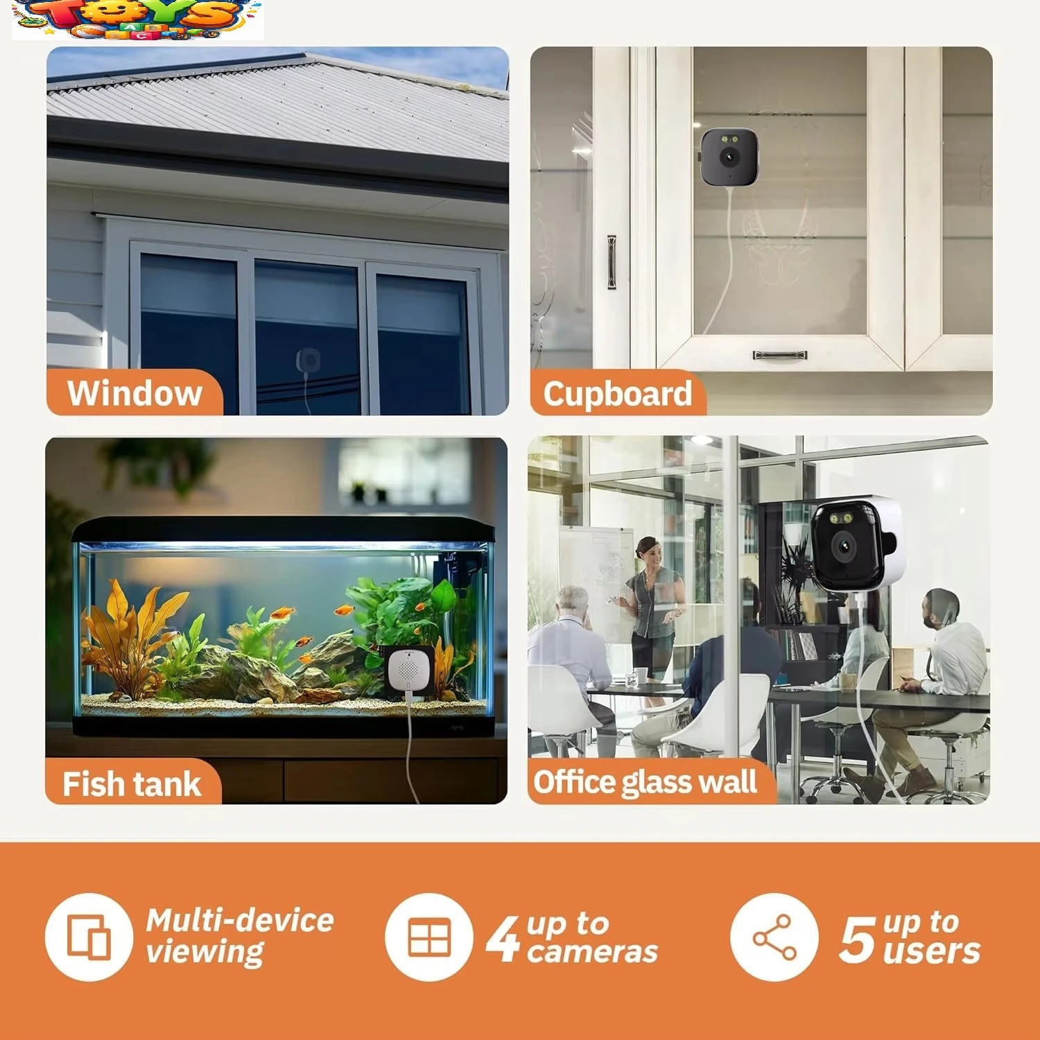 W3 Window Camera Window Camera - Replaces Outdoor Cameras | 2.4/5GHz Wi-Fi | 3MP ...