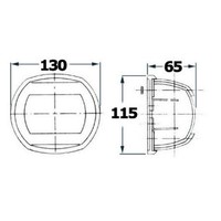 Maxi 20 Navigationslicht Aisi 316 112,5° Grun 24 V - 1 Pc Osculati - 11.411.82