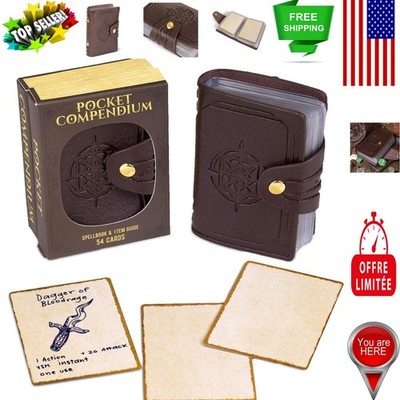 Customizable Pocket Compendium: Your Personal Spellbook with Playing Cards