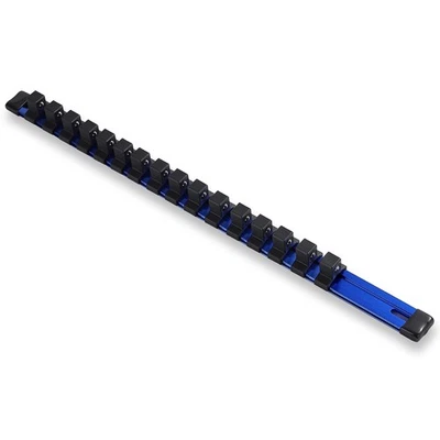 ALOANES 1/2-Inch Drive Aluminum Alloy Socket Organizer Heavy Duty Racks Holder Kit