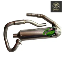 Full Exhaust System Fits 2019-2023 KLX230SM Dual Sport Stainless Steel | GNARLY
