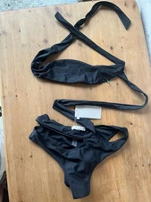 Musera Black Strappy One Piece Swimsuit BNWT