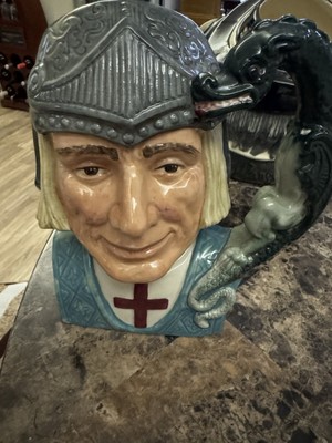 Royal Doulton St George Toby Jug Large Character Mug D6618 Max Henk 1967