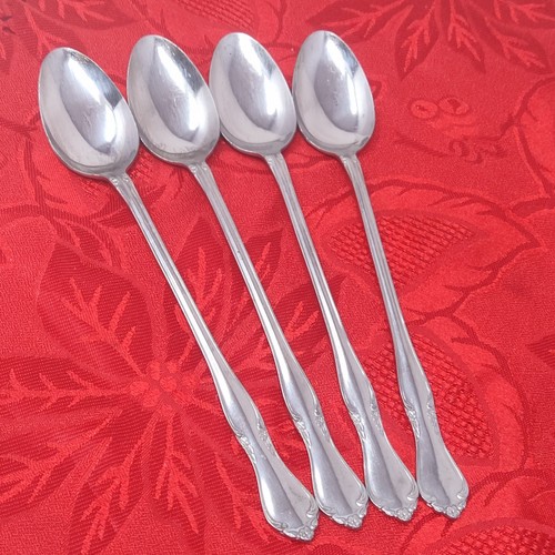 4X Ice Tsp AMC Stainless Japan Creon Serving Spoon set of 4 8" Long - Picture 2 of 10