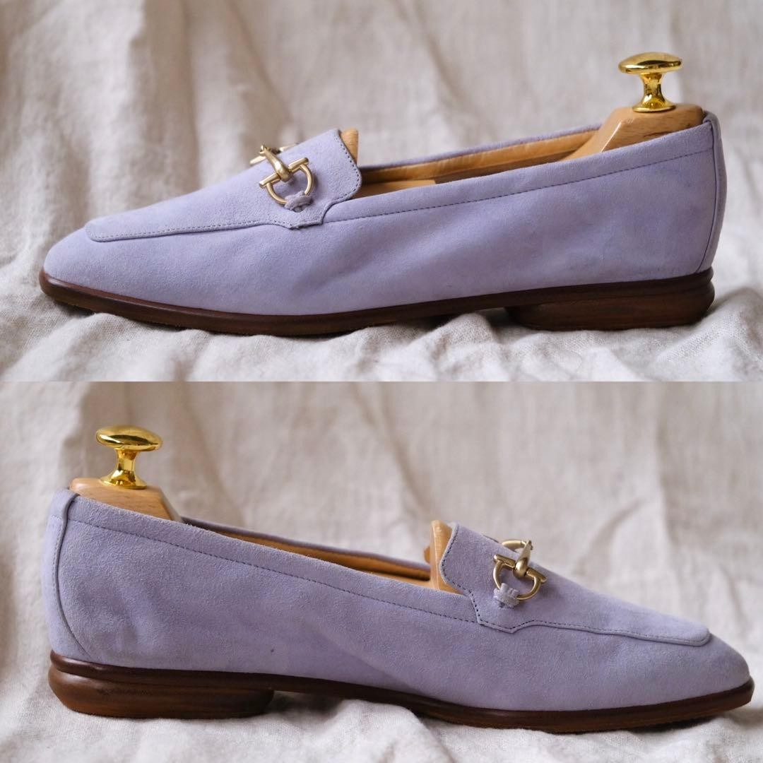 Gucci Horsebit Loafers Shoes Lavender Suede Size 36 US About6 For Women thumbnail 16