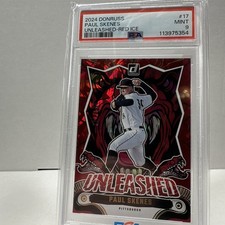 Paul Skenes #17  2024 Panini Donruss Unleashed Red Ice 69/149 (RC) PSA 9  