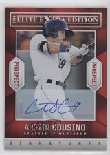 2014 Panini Elite Extra Edition Prospects 303/599 Austin Cousino #37 Auto sh7