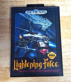 Lightening Force - 16 Bit Game Cartridge, Manual, Case For Sega Mega Genesis MD