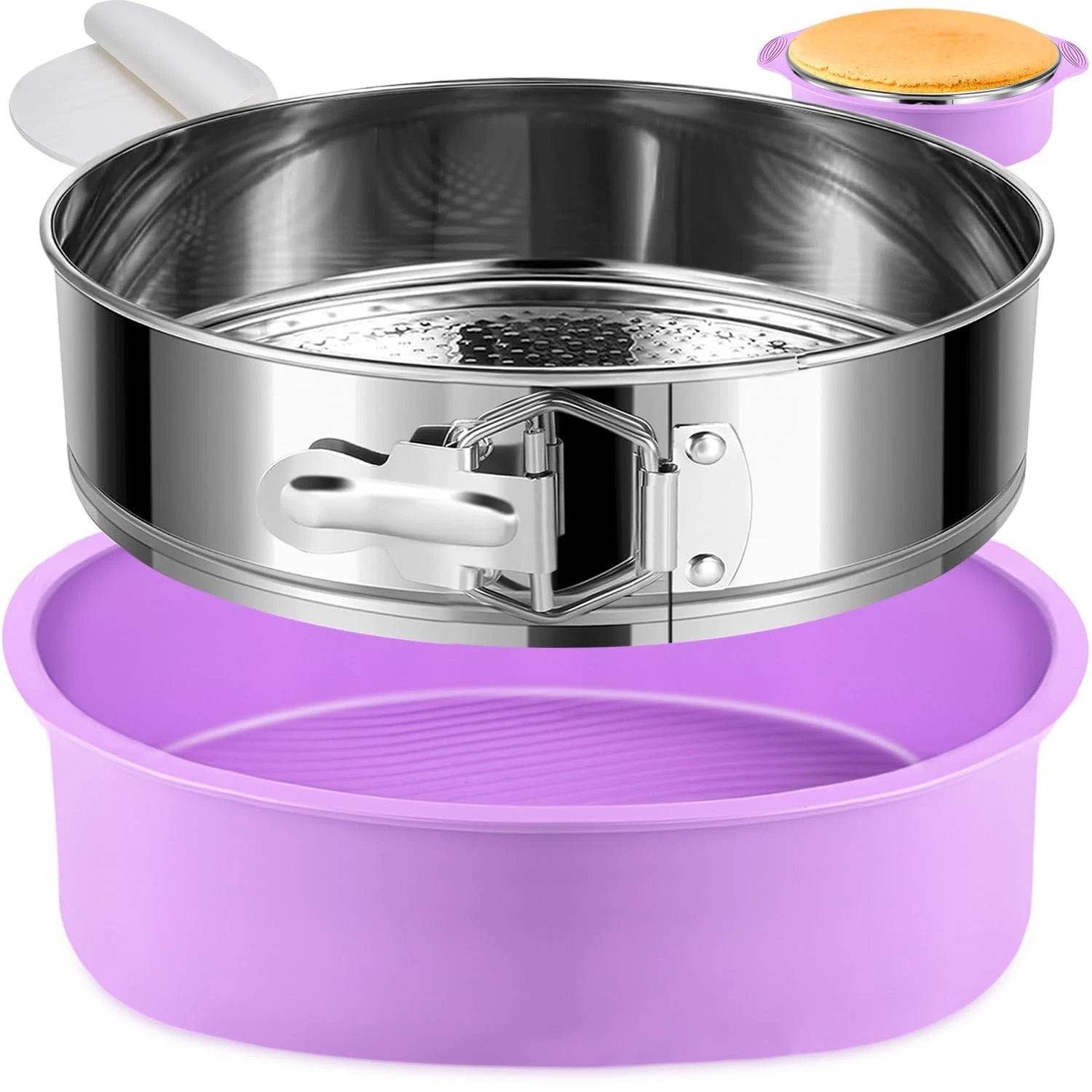 304 Stainless Steel Springform Pan 9 Inch Nonstick, Leakproof Cheesecake Pan ...
Opens in a new wind