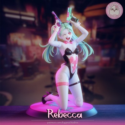 1:8 Rebecca Bunny Version Cyberpunk Fan Art UNPAINTED High Quality Garage Kit