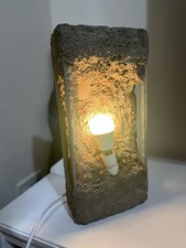 Concrete Block Decorative Desktop Light￼ Make With Original Concrete ￼