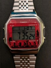Timex T80 x Stranger Things 34mm Stainless Steel Bracelet Watch TW2V50900