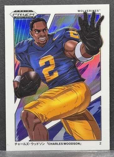 Charles Woodson #14 2025 Panini Prizm Draft Picks Manga card