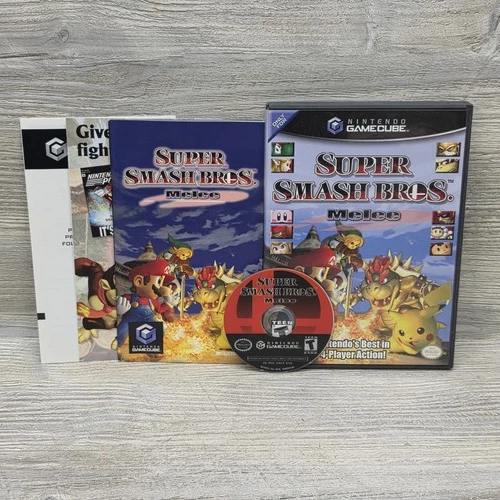 New ListingSuper Smash Bros. Melee Nintendo GameCube CIB Complete Manual Inserts Mint Works
